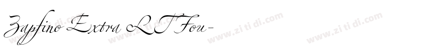 Zapfino Extra LT Fou字体转换